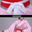 ชุดจีนสตรีฮั่นโบราณ สีขาว-ชมพู ลายปักดอกไม้ รหัส VP95 สินค้าพร้อมส่ง