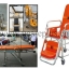เตียงฉุกเฉินประจำรถพยาบาล (Stretcher) แบบปรับนั่ง-นอน โครงสแตนเลส รหัส MEN02
