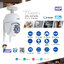 HIP HS-SC416 กล้องวงจรปิด WiFi Smart CAM ความละเอียด 4MP กันน้ำ สั่งหมุนและดูผ่าน App ได้