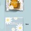 ถุงซีลกลาง ขอบหยัก 9x11.5 เนื้อมัน ลายดอกเดซี่คละแบบ แพ็ค 100 ใบ