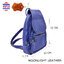กระเป๋าเป้ หนังวัวแท้ สะพายหลัง MOONLIGHT รุ่น The Cover สีน้ำเงิน Size M ผิวสัมผัสนุ่มมาก ทนทาน ไม่ลอกร่อน มีประกัน 1 ปี