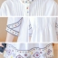 เดรสสั้นสีขาว ผ้าร่ม เนื้อดี ใส่สบาย รหัสOU 98