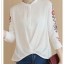 เสื้อแขนสี่ส่วน สีขาวปักแขน. รหัส PP33
