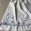 กระโปรงผ้าฝ้าย ลายปัก สีฟ้า / สีขาว รหัส X 55 สินค้าพร้อมส่ง