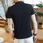 เสื้อผู้ชาย ผ้าฝ้าย+spandex+ยืดสีดำ รหัส SH 72 สินค้าพร้อมส่ง