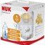 💥เซตแบ่งขาย💥 ขวดนมเด็กติดเต้า Nuk First Choice + Temperature Control 150ml Latex Teat 🇩🇪 made in Germany จุกนม Nuk จุกนมเสมือนนมแม่ ⭐️ Bottoms Set 4 ขวด