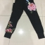 กางเกง ผ้าฝ้าย สีดำ รหัส W 46 สินค้าพร้อมส่ง