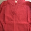 เสื้อผ้าลินิน สีแดง ลายปัก รหัส BR 69 สินค้าพร้อมส่ง