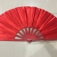 พัดรำไทเก๊กและกังฟู. สีแดงล้วน สินค้าพร้อมส่ง