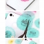 สติกเกอร์พลาสติกใส 10 ดวง 4.5cm หลายกสี แพค 5 แผ่น 50 ดวง