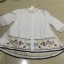 เสื้อจีนหญิงสีขาว ลายปัก รหัส UO 53 สินค้าพร้อมส่ง