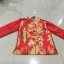 เสื้อจีนผู้ชายสีแดงลายมังกร 2 ด้าน สีทอง ZH135 พร้อมส่ง