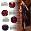 กี่เพ้ายาว สีน้ำเงินลายดอกแดง . รหัส RAN 155 สินค้าพร้อมส่ง