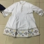 เดรสสั้นสีขาว ผ้าร่ม เนื้อดี ใส่สบาย รหัสOU 98