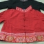เสื้อจีนหญิงลายปัก สีแดง รหัส SH 65 สินค้าพร้อมส่ง