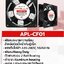 พัดลมระบายอากาศ ในตู้rack apollo รุ่น APL-CF01 ขนาด 120 *120 *38 มิลลิเมตร