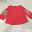 เสื้อผ้าลินิน สีแดงลายปัก รหัสRY 69