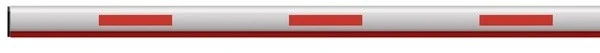 แขนไม้กั้นรถยนต์ แบบ ตรงยาว Hikvision มียางรองสีแดง ความยาว 3m, 4m, 6m รหัส DS-TMG001-4